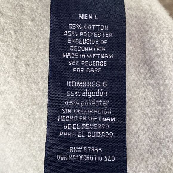 Nautica Gray 1/4 Zip Sweatshirt Size Large - Picture 5 of 7